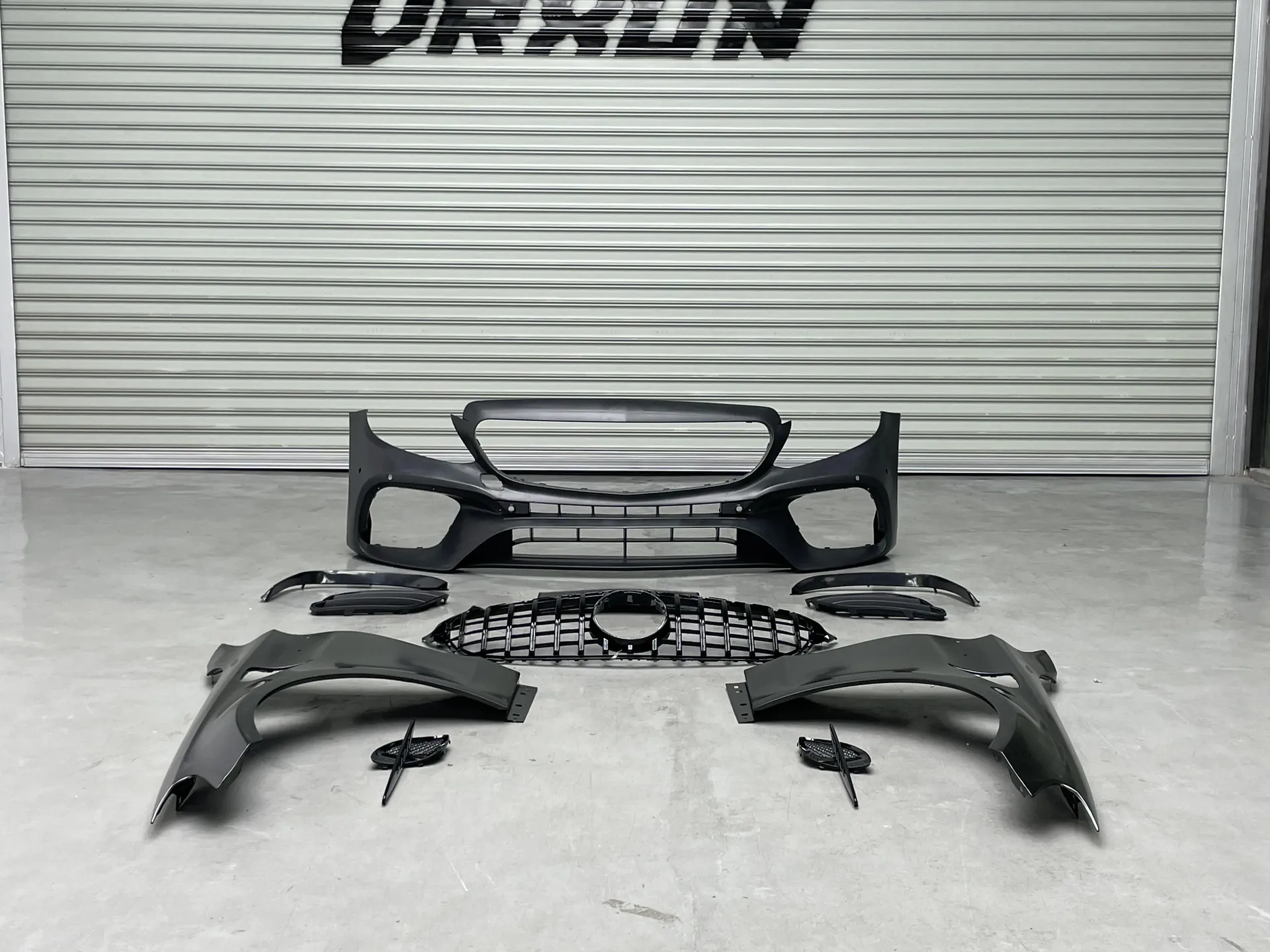 Fits 2015-2021 Mercedes-Benz C-Class (W205), upgraded with C65 AMG body kit.