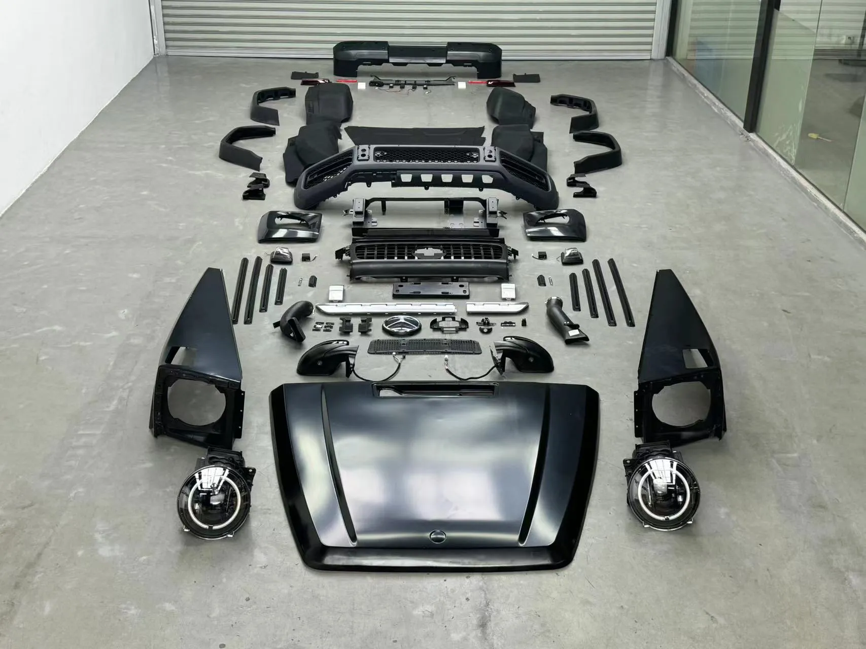 Fits 1990-2018 Mercedes-Benz G-Class (W463) - Upgrade to 2024 G63 AMG Style Body Kit