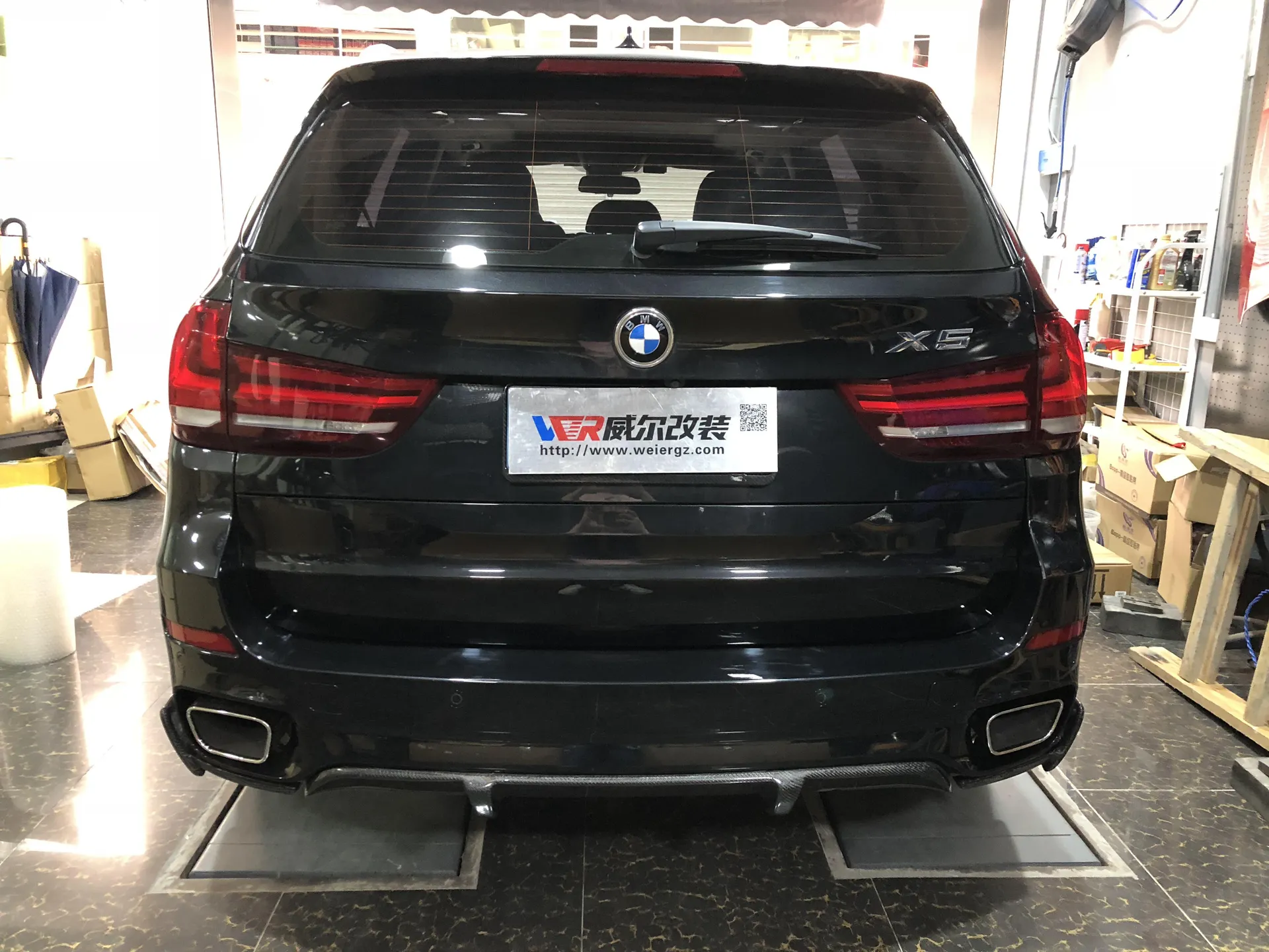 F15 with Carbon Fiber Rear Lip Installation Rendering