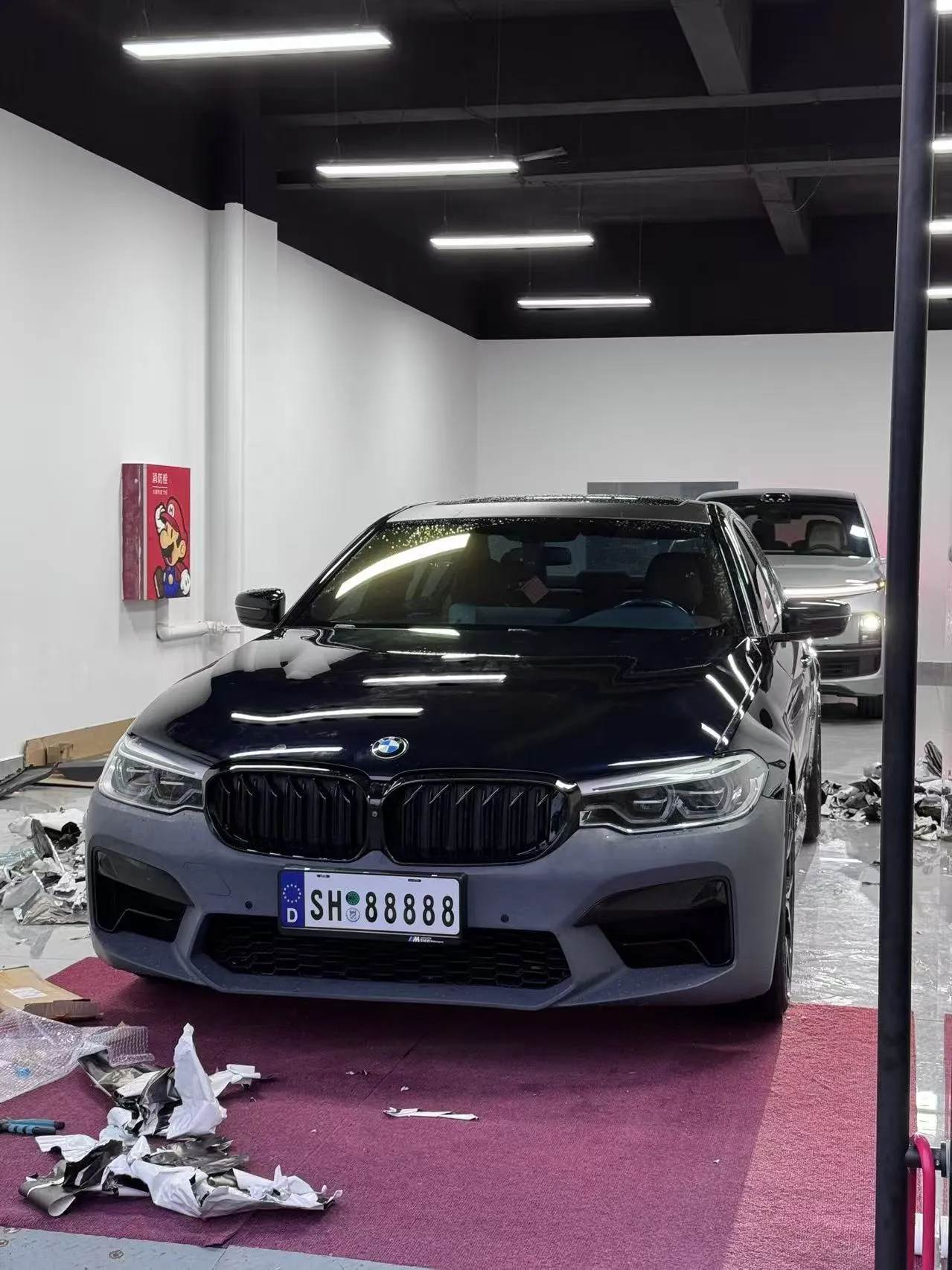 Front Bumper with Plastic Air Intake Grille Rendering