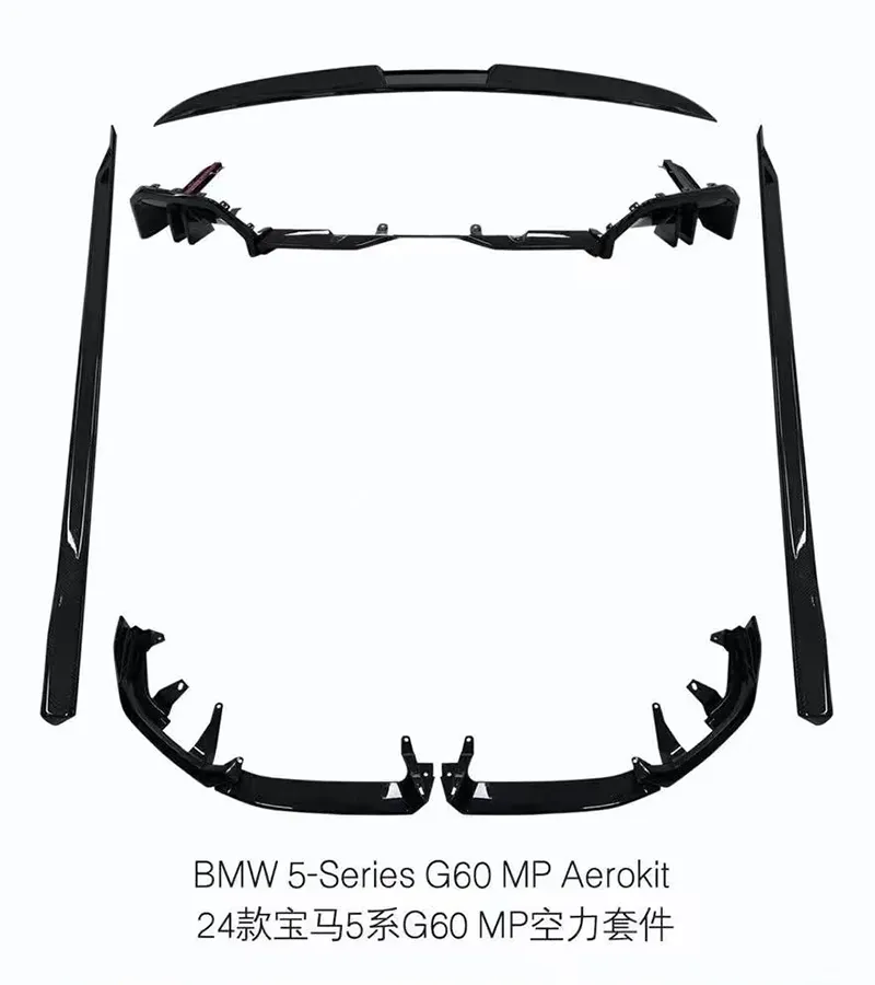 Fits 2024–2026 BMW 5 Series M Sport (G60/G68) – MP Style Add-On Body Kit